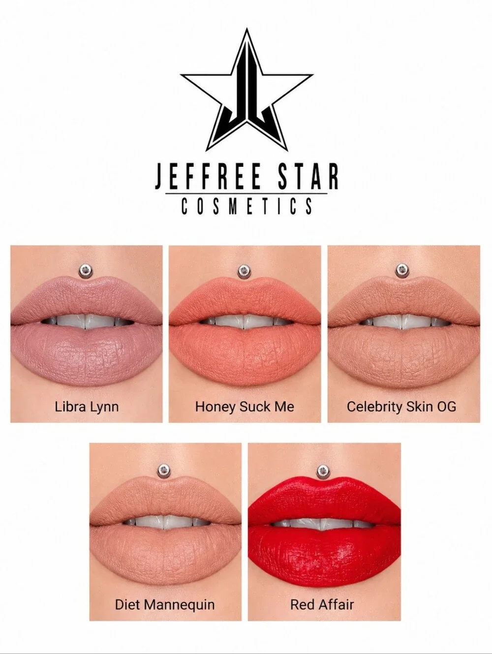 Jeffree Star Velvet Trap Lipsticks Bundle X10 Brand New Full Size